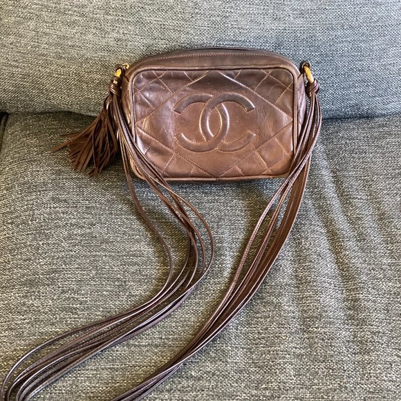 CHANEL Vintage Quilted CC Camera Bag - Picture 1 of 2